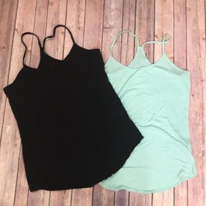 {Mudd} Mint & Black Racerback Tank Bundle